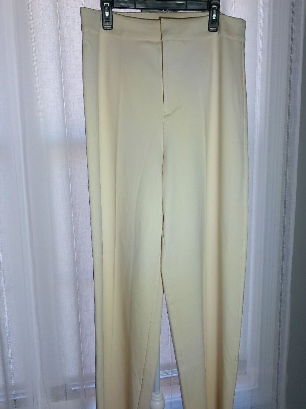 G by GIULIANA NWOT Ponte Knit Wide Leg "Soft Sand" Trouser XL